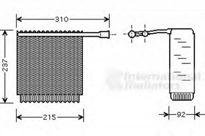 VAN WEZEL 5900v125 -  Испаритель, кондиционер